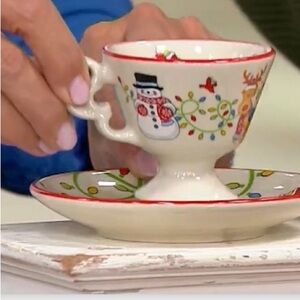 Disney Teacup With  MM Earrings